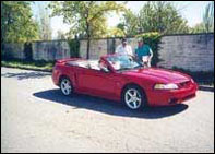 Red Mustang Convertible