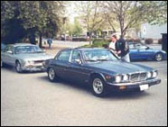 Green Jag Sedan