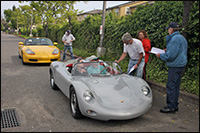 Two Porsches at Finish