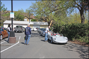 lite gray Porsche