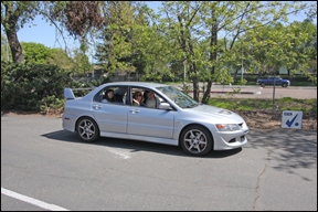 silver car