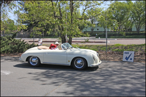 white Porsche